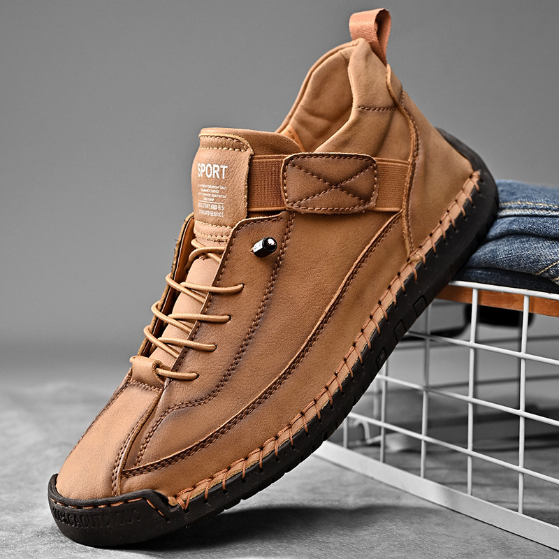 Men'S Shoes Size 43 In Us - Sapatos masculinos de couro feitos à