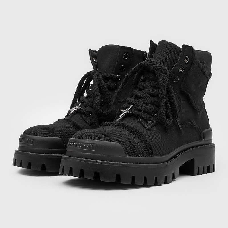 Men Shoes Everyday - Botas de Plataforma Masculinas de Cano