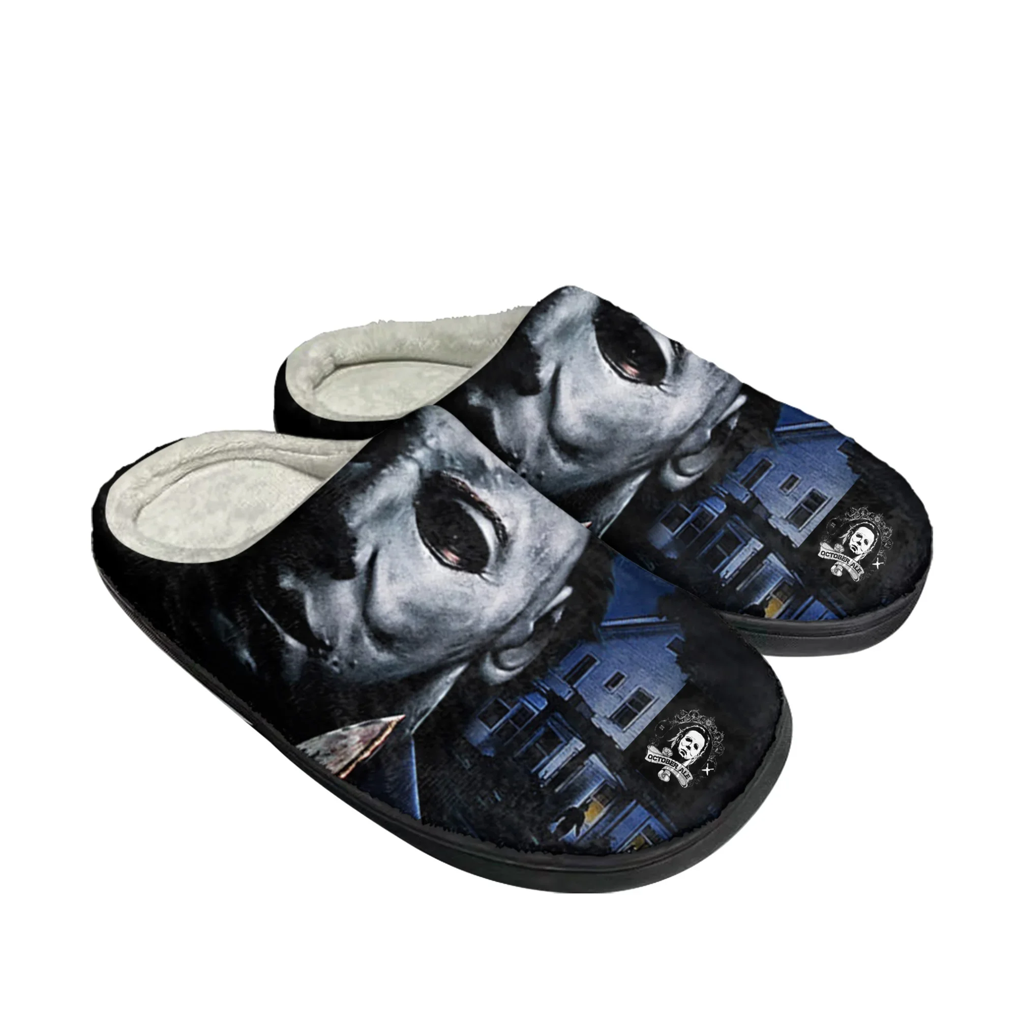 Men Shoes Myer - Horror halloween casa algodão chinelos personalizados