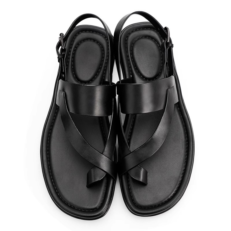 Sandálias masculinas de couro  - Men'S Shoes Size 43 In Us avaliação e preço