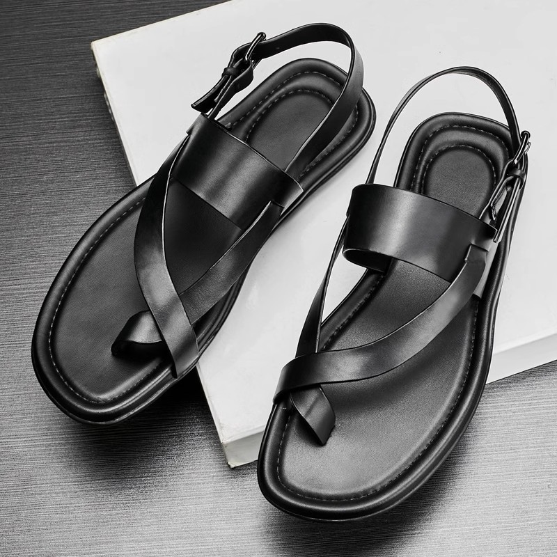 Sandálias masculinas de couro  - Men'S Shoes Size 43 In Us avaliação e preço