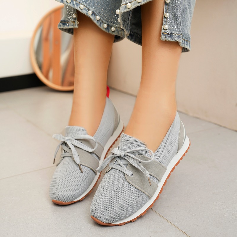 Tênis femininos de malha cinza - Mesh Trainer Breathable avaliação e preço
